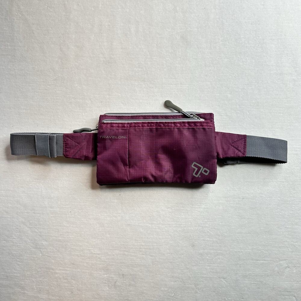 TRAVELON 6 POCKET WAIST PACK FANNY PACK PINK